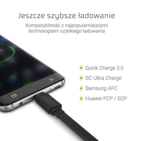 KABEL USB-A -> USB-C Green Cell Matte 25cm ULTRA CHARGE QUICK CHARGE 3.0 KABGC03 KABEL USB-A -> USB-C Green Cell Matte 25cm ULTRA CHARGE QUICK CHARGE 3.0 KABGC03