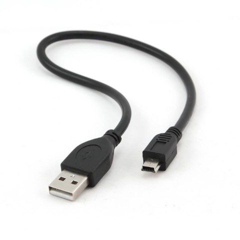 KABEL USB2 AM-MINI 30CM BLACK CCP-USB2-AM5P-1 GEMBIRD KABEL USB2 AM-MINI 30CM BLACK CCP-USB2-AM5P-1 GEMBIRD