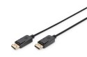 Kabel DP/DP M/M z zatrzaskami czarny 2m DisplayPort 1080p 60Hz FHD