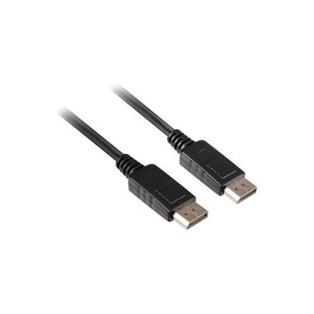 Kabel DP/DP M/M z zatrzaskami czarny 2m DisplayPort 1080p 60Hz FHD Kabel DP/DP M/M z zatrzaskami czarny 2m DisplayPort 1080p 60Hz FHD