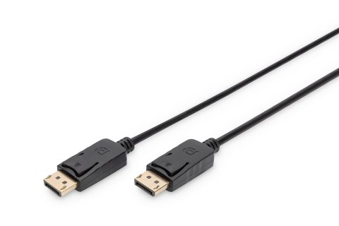 Kabel DP/DP M/M z zatrzaskami czarny 3m DisplayPort 4K 60Hz UHD Kabel DP/DP M/M z zatrzaskami czarny 3m DisplayPort 4K 60Hz UHD