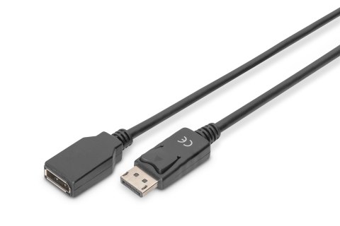 Kabel DP/DP M/Ż z zatrzaskiem czarny 2m Displayport 1.2 4K 60Hz UHD Kabel DP/DP M/Ż z zatrzaskiem czarny 2m Displayport 1.2 4K 60Hz UHD