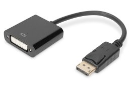 Kabel DP/DVI-I (24+5) M/Ż z zatrzaskiem cz. 0,15m Displayport 1080p 60Hz FHD