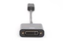 Kabel DP/DVI-I (24+5) M/Ż z zatrzaskiem cz. 0,15m Displayport 1080p 60Hz FHD