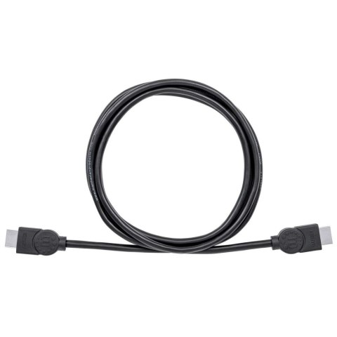 Kabel HDMI-HDMI 2m Ethernet 4K30Hz ARC Ekranowany Manhattan Kabel HDMI-HDMI 2m Ethernet 4K30Hz ARC Ekranowany Manhattan