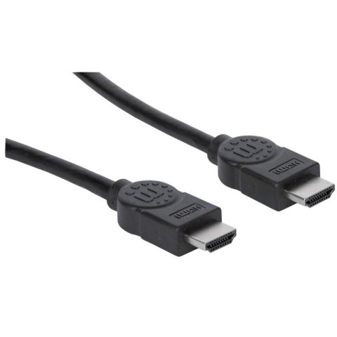 Kabel HDMI-HDMI 2m Ethernet 4K30Hz ARC Ekranowany Manhattan Kabel HDMI-HDMI 2m Ethernet 4K30Hz ARC Ekranowany Manhattan