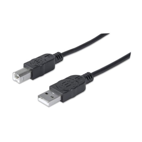 Kabel USB 2.0 AM-BM 1.8m do Drukarki Czarny Ekranowany Kabel USB 2.0 AM-BM 1.8m do Drukarki Czarny Ekranowany