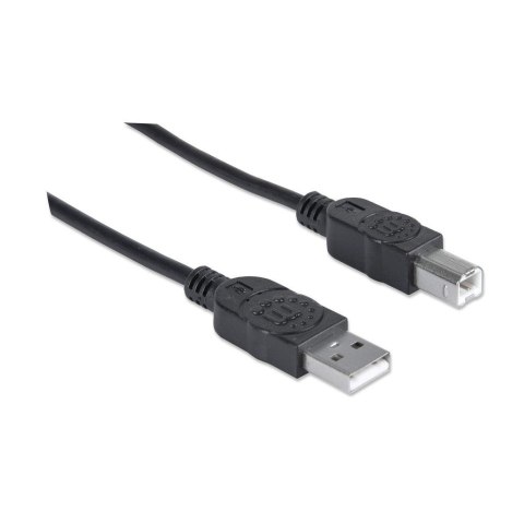 Kabel USB 2.0 AM-BM 1.8m do Drukarki Czarny Ekranowany Kabel USB 2.0 AM-BM 1.8m do Drukarki Czarny Ekranowany