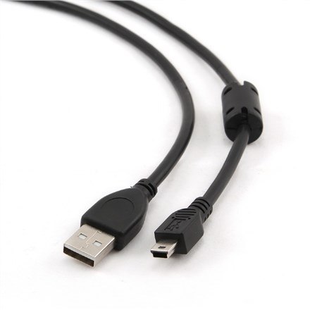 Kabel USB 2.0, AM/Mini 5PM 1.8m z rdzeniem ferrytowym Gembird Kabel USB 2.0, AM/Mini 5PM 1.8m z rdzeniem ferrytowym Gembird