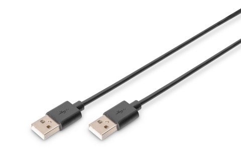 Kabel USB A/USB A M/M czarny 3m USB 2.0 HighSpeed Kabel USB A/USB A M/M czarny 3m USB 2.0 HighSpeed
