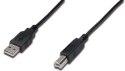 Kabel USB A/USB B M/M czarny 3m USB 2.0 HighSpeed