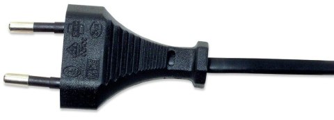 Kabel Zasilający Audio Ósemka Euro na C7 1,8m Czarny Kabel Zasilający Audio Ósemka Euro na C7 1,8m Czarny