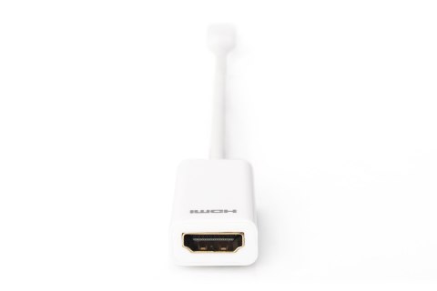 Kabel miniDP/HDMI A M/Ż biały 0,15m Displayport 1080p 60Hz FHD Kabel miniDP/HDMI A M/Ż biały 0,15m Displayport 1080p 60Hz FHD