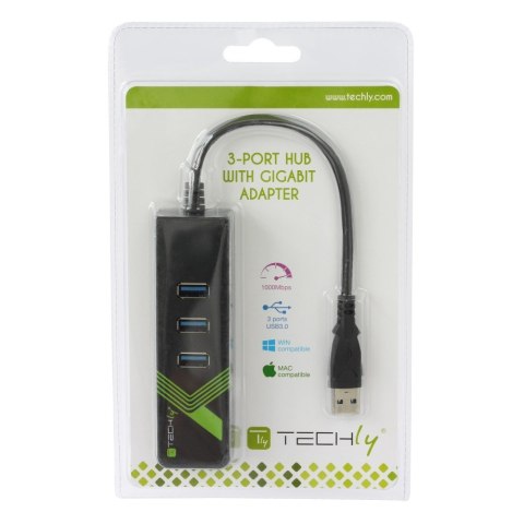 Karta Sieciowa Adapter USB 3.0 na Gigabit RJ45 Hub 3x USB Karta Sieciowa Adapter USB 3.0 na Gigabit RJ45 Hub 3x USB