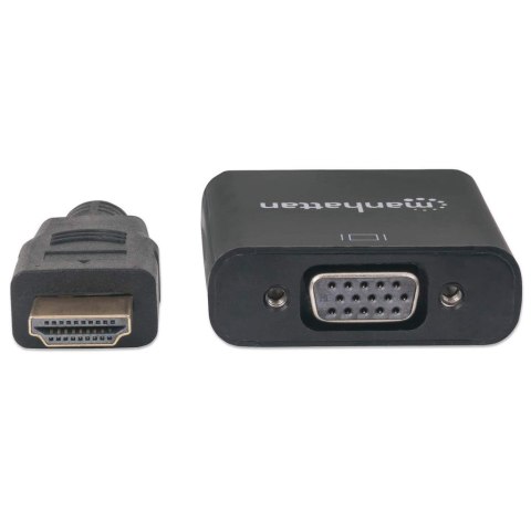 Konwerter Adapter HDMI na VGA 1080p z Zasilaniem USB Konwerter Adapter HDMI na VGA 1080p z Zasilaniem USB