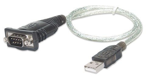 Konwerter Adapter USB na RS232/COM/DB9 M/M na Kablu 45cm Konwerter Adapter USB na RS232/COM/DB9 M/M na Kablu 45cm