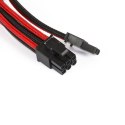 PHANTEKS 6+2-Pin PCIe Extension 50cm - z oplotem czerwony