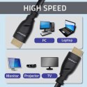 Qoltec Kabel HDMI v2.1 Ultra high speed 8K | 60Hz | 26AWG | GOLD | 5m