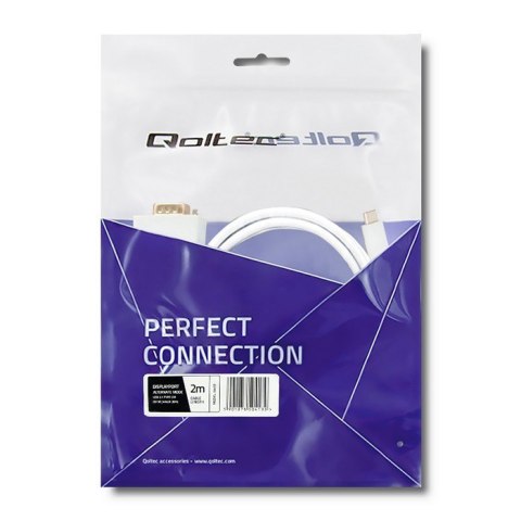 Qoltec Kabel USB 3.1 typ C męski/ VGA męski | FULL HD | Alternate mode | 2m Qoltec Kabel USB 3.1 typ C męski/ VGA męski | FULL HD | Alternate mode | 2m