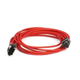 Rozszerzenie PCIe PHANTEKS 6+2-Pin 50cm - w oplocie czarny/czerwony