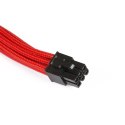 Rozszerzenie PCIe PHANTEKS 6+2-Pin 50cm - w oplocie czarny/czerwony