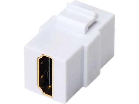 Gniazdo HDMI typu keystone (2x żeńskie), kolor biały ALANTEC Gniazdo HDMI typu keystone (2x żeńskie), kolor biały ALANTEC