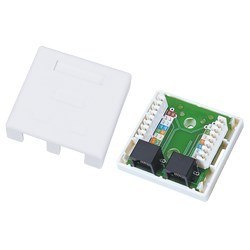 Gniazdo natynkowe UTP kat.6 2xRJ45 ALANTEC Gniazdo natynkowe UTP kat.6 2xRJ45 ALANTEC