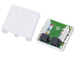 Gniazdo natynkowe UTP kat.6 2xRJ45 ALANTEC