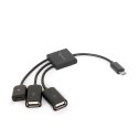 KABEL USB OTG 2AF +MICRO BF TO MICRO BM UHB-OTG-02 GEMBIRD