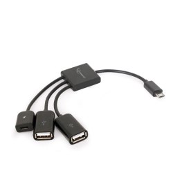 KABEL USB OTG 2AF +MICRO BF TO MICRO BM UHB-OTG-02 GEMBIRD