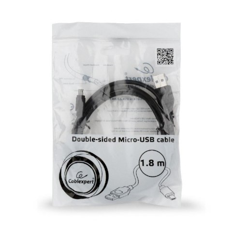 KABEL USB2 TO MICRO-USB DOUBLE SIDED CC-USB2-AMMDM-6 GEMBIRD KABEL USB2 TO MICRO-USB DOUBLE SIDED CC-USB2-AMMDM-6 GEMBIRD