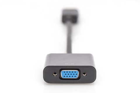 Kabel DP/DSUB15 M/Ż z zatrzaskiem czarny 0,15m Displayport 1080p 60Hz FHD Kabel DP/DSUB15 M/Ż z zatrzaskiem czarny 0,15m Displayport 1080p 60Hz FHD