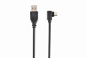 Kabel USB 2.0 na micro-USB dwustronny kątowy 1.8m Gembird