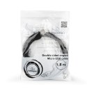 Kabel USB 2.0 na micro-USB dwustronny kątowy 1.8m Gembird