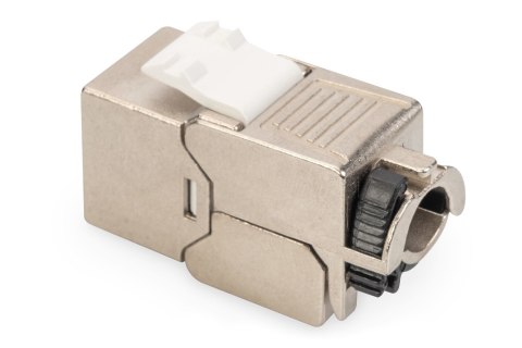 Moduł (gniazdo) keystone RJ45 (8P8C) kat.6A, STP,ekranowany, beznarzędziowy, stalowy, opaska czarna Moduł (gniazdo) keystone RJ45 (8P8C) kat.6A, STP,ekranowany, beznarzędziowy, stalowy, opaska czarna