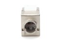 Moduł (gniazdo) keystone RJ45 (8P8C) kat.6A, STP, ekranowany, beznarzędziowy, stalowy