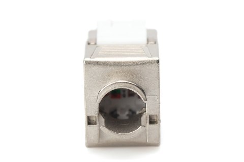 Moduł (gniazdo) keystone RJ45 (8P8C) kat.6A, STP, ekranowany, beznarzędziowy, stalowy Moduł (gniazdo) keystone RJ45 (8P8C) kat.6A, STP, ekranowany, beznarzędziowy, stalowy