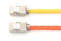 Moduł (gniazdo) keystone RJ45 (8P8C) kat.6A, STP, ekranowany, beznarzędziowy, stalowy
