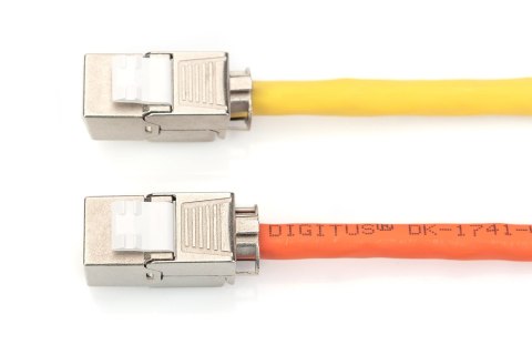 Moduł (gniazdo) keystone RJ45 (8P8C) kat.6A, STP, ekranowany, beznarzędziowy, stalowy Moduł (gniazdo) keystone RJ45 (8P8C) kat.6A, STP, ekranowany, beznarzędziowy, stalowy