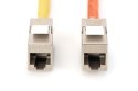 Moduł (gniazdo) keystone RJ45 (8P8C) kat.6A, STP, ekranowany, beznarzędziowy, stalowy