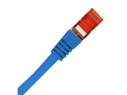 Patch-cord F/UTP kat.6 PVC 1.0m niebieski ALANTEC