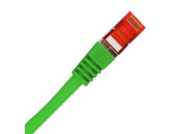 Patch-cord F/UTP kat.6 PVC 1.0m zielony ALANTEC