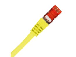 Patch-cord F/UTP kat.6 PVC 1.0m żółty ALANTEC