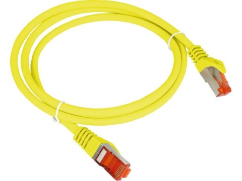 Patch-cord F/UTP kat.6 PVC 1.0m żółty ALANTEC Patch-cord F/UTP kat.6 PVC 1.0m żółty ALANTEC
