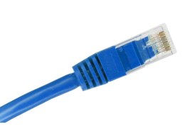 Patch-cord U/UTP kat.5e PVC 0.25m niebieski ALANTEC