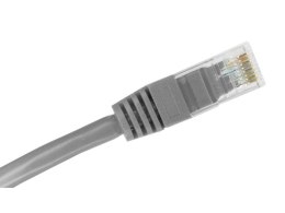 Patch-cord U/UTP kat.5e PVC 0.25m szary ALANTEC