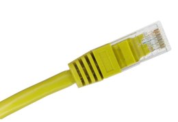 Patch-cord U/UTP kat.5e PVC 0.25m żółty ALANTEC
