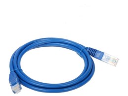 Patch-cord U/UTP kat.5e PVC 3.0m niebieski ALANTEC