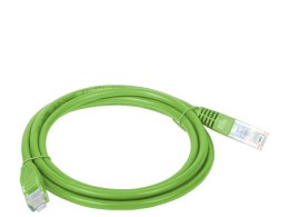 Patch-cord U/UTP kat.5e PVC 3.0m zielony ALANTEC