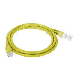 Patch-cord U/UTP kat.5e PVC 3.0m żółty ALANTEC